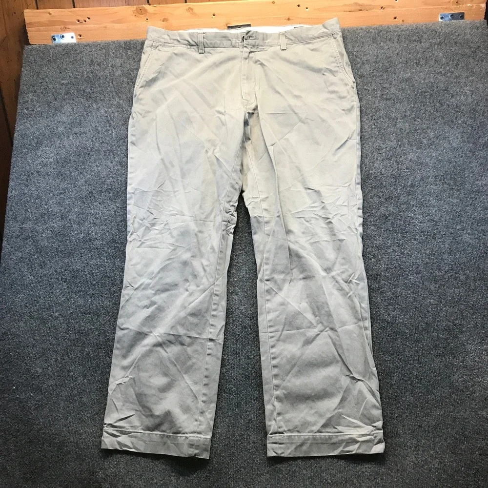 Polo Ralph Lauren Chino Pants Mens 40x28 Tan Classic Fit Khaki Cotton